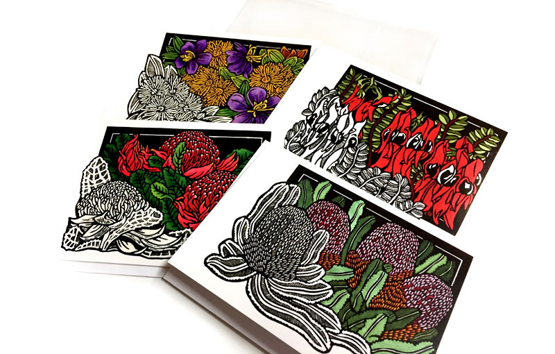 Australian-wildflower-greeting-cards-lynette-weir-wildflowerings-design